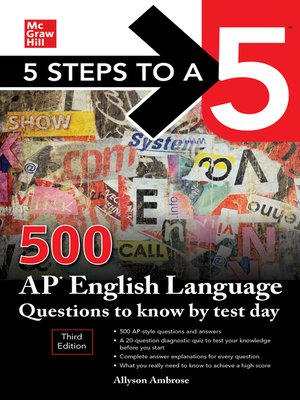 cover image of 5 Steps to a 5: 500 AP English Language Questions to Know by Test Day